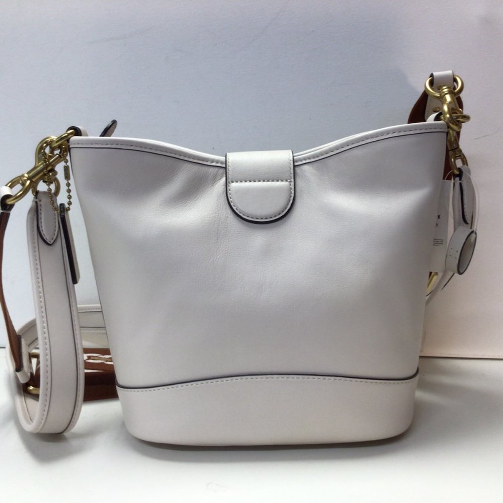 NWT Coach Tali Leather bucket/shoulder bag Color: Chalk (White) - Picture 5 of 11